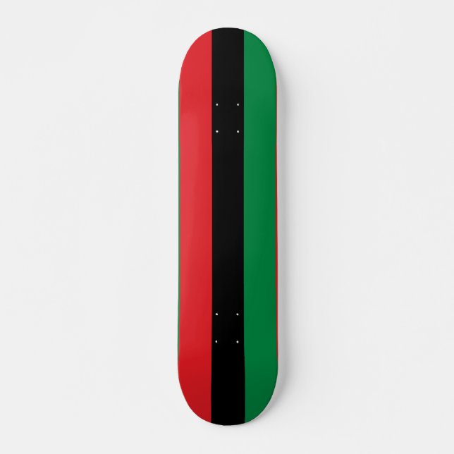Pan African UNIA Flag Skateboard (Front)