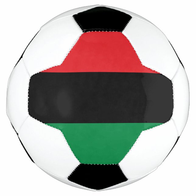 Pan African UNIA Flag Soccer Ball (Front)