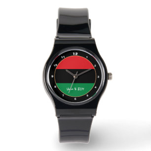 Pan African, Unia Flag Symbol trendy fashion watch