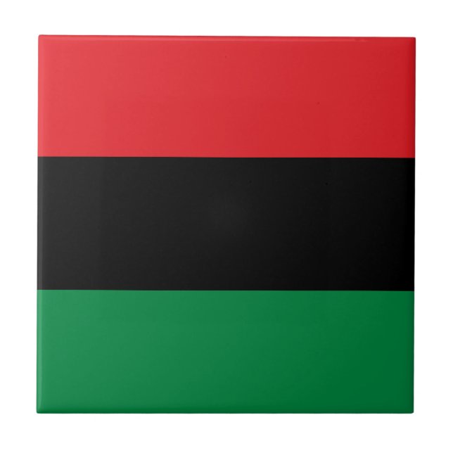 Pan African UNIA Flag Tile (Front)