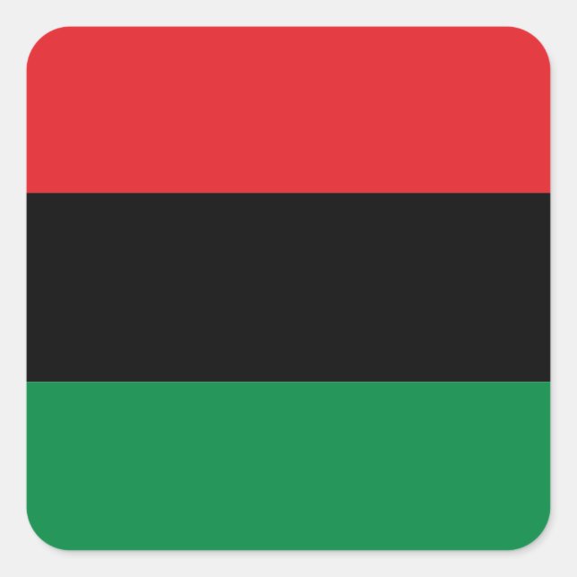 Pan-African UNIA Kwanzaa flag Square Sticker (Front)