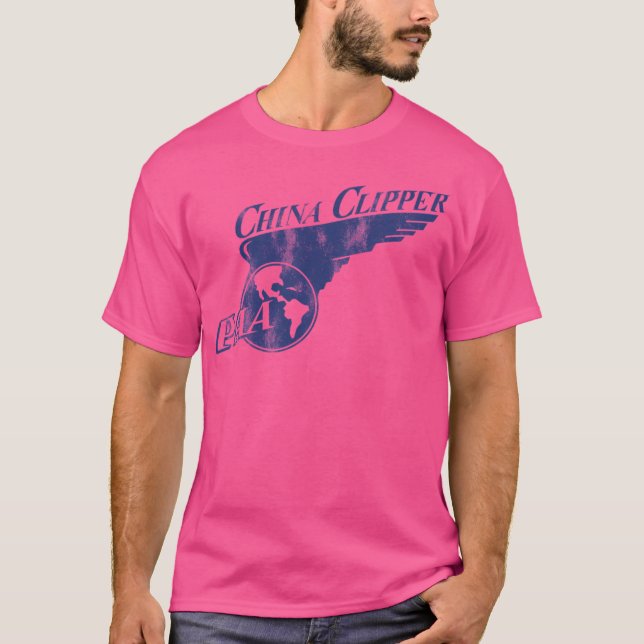 Pan Am Paa China Clipper (Distressed) T-Shirt (Front)