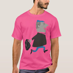 Pan Am Retro Cartoon Man With Bag T-Shirt