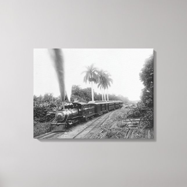 Pan American Central Railroad in Guatemala Canvas Print (Front)