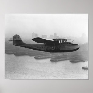 Pan American China Clipper and San Francisco Poster