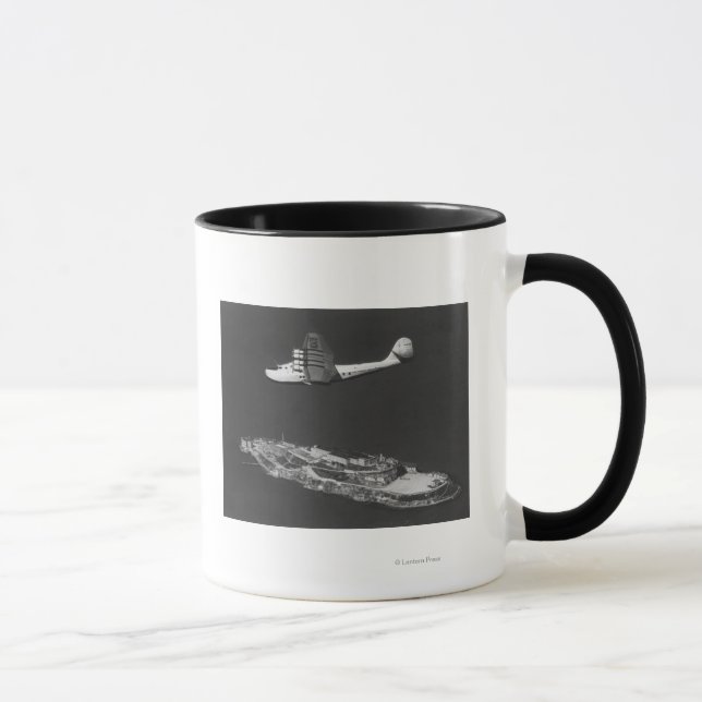 Pan American China Clipper Flying Over Mug (Right)