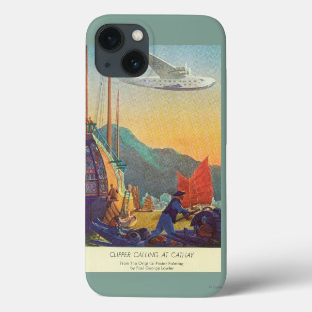 Pan-American Clipper Flying Over China Case-Mate iPhone Case (Back)