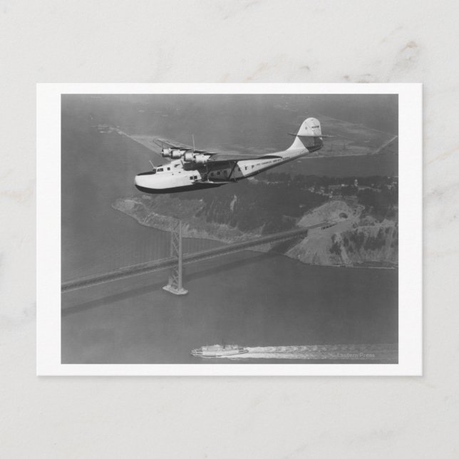 Pan American Philippine Martin Clipper over Postcard (Front)
