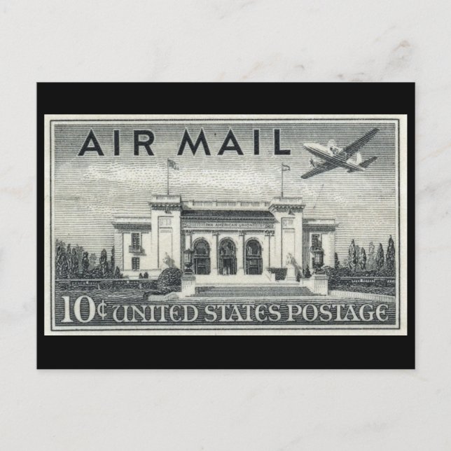 Pan American Union Building, Air Mail Postcard (Front)