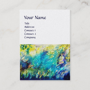 PAN AND DEER ,white pearl paper Business Card