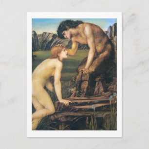 Pan and Psyche - Edward Burne-Jones Postcard