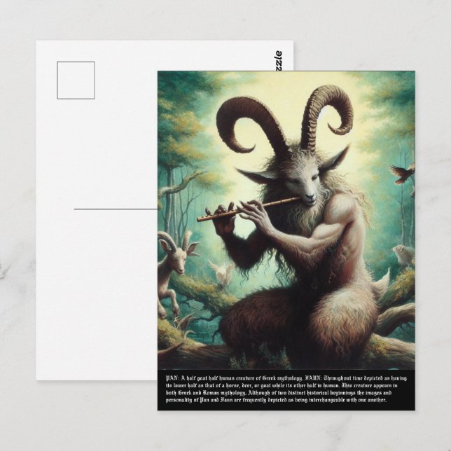 Pan - Faun Postcard (Front/Back)