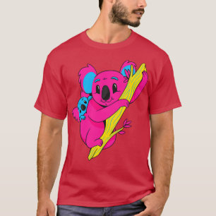 Pan Flag Colours Koala Pride Pansexual I T-Shirt