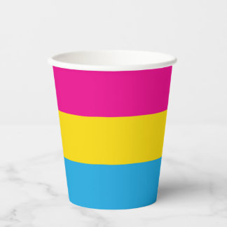 Pan Flag Paper Cups