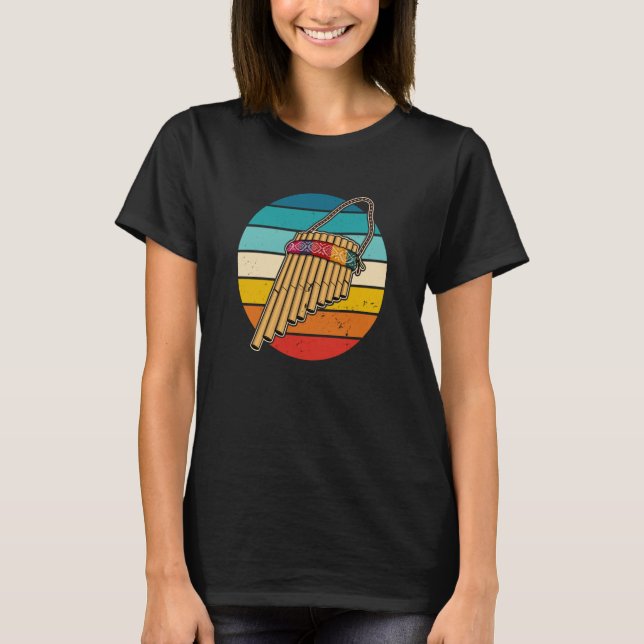 Pan Flute Musical Instrument  18 T-Shirt (Front)