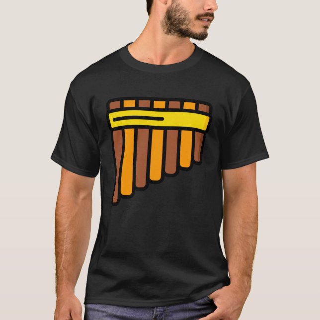 Pan Flute Musical Instrument Flutist  1 T-Shirt (Front)