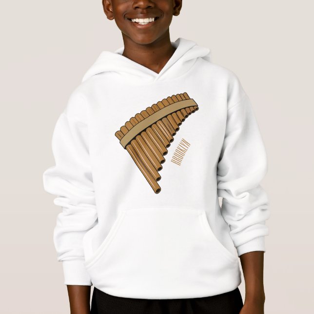 Pan flute / panpipes cartoon illustration  (Front)