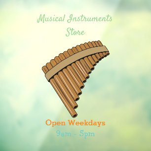 Pan flute / panpipes cartoon illustration 