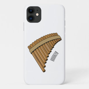 Pan flute / panpipes cartoon illustration Case-Mate iPhone case