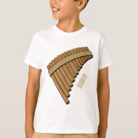 Pan flute / panpipes cartoon illustration
