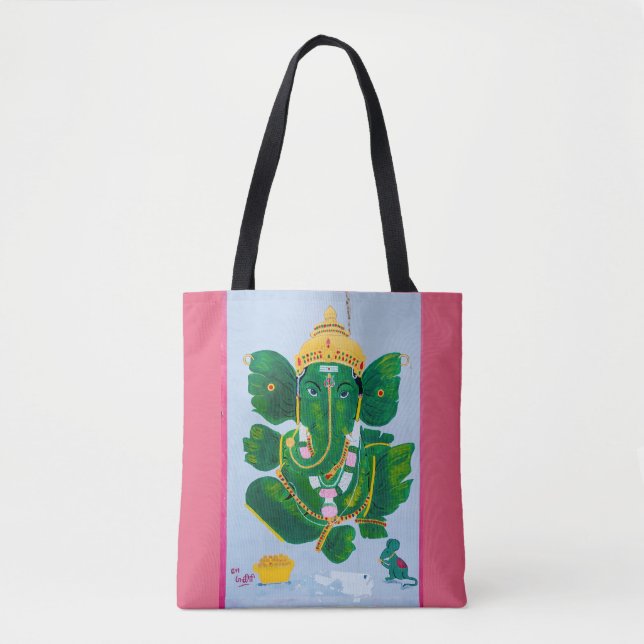 Pan Leaf Ganesh Tote Bag (Front)