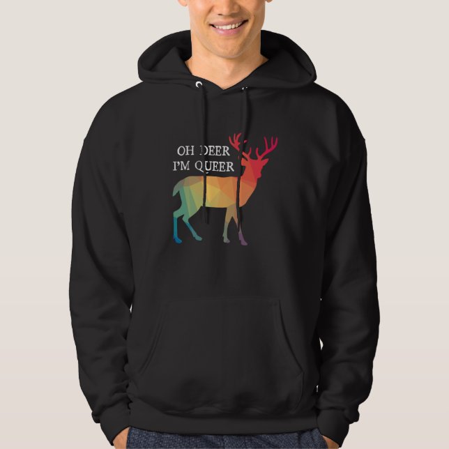 Pan Love Trans Coming Out Homo LGBTQ Supporter Que Hoodie (Front)