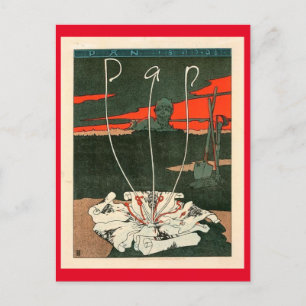 Pan magazine by Joseph Sattler Vintage Style Postcard