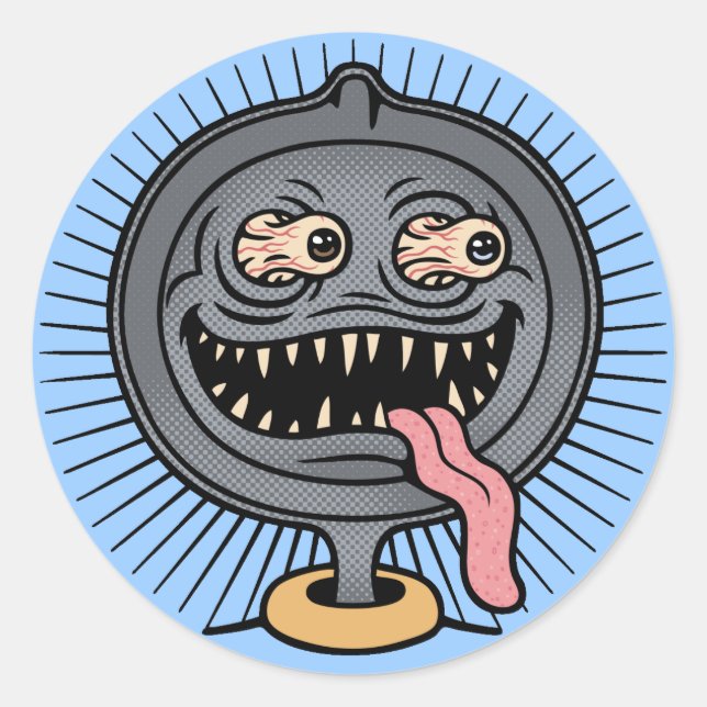 Pan Ned Classic Round Sticker (Front)