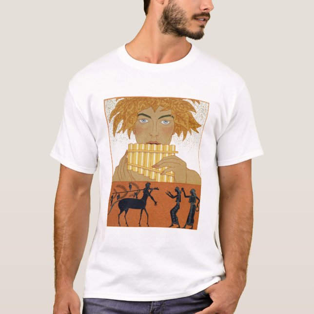 Pan Piper, illustration from 'Les Mythes' by Paul T-Shirt (Front)