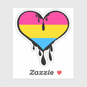 Pan Pride Dripping Heart