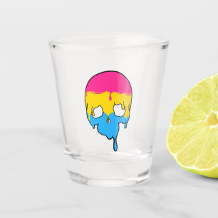Pan Pride Dripping Skull Shot Glass