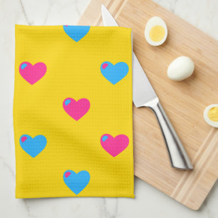 Pan Pride Hearts Kitchen Towel