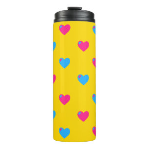 Pan Pride Hearts Thermal Tumbler
