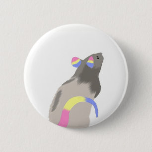 Pan Pride Rat 6 Cm Round Badge