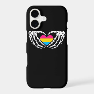 Pan Pride Skeleton Halloween Pan Goth Heart