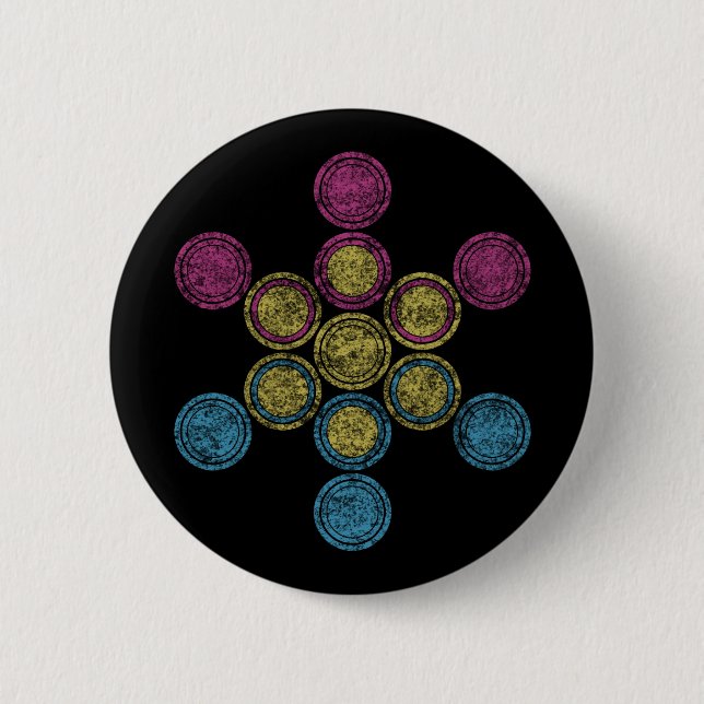 pan Sacred circles 6 Cm Round Badge (Front)