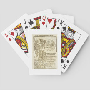 Pan, the universal god, and the elements he repres playing cards