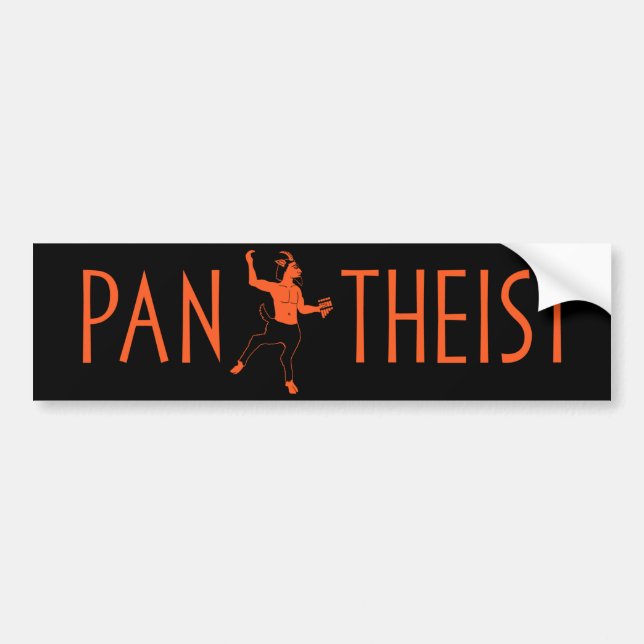Pan Theist Bumper Sticker (Front)