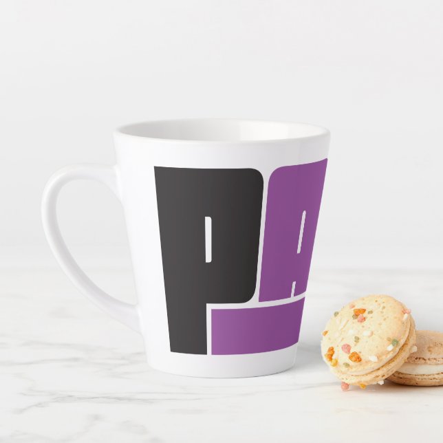 Pana Black & Purple Latte Mug (In Situ)