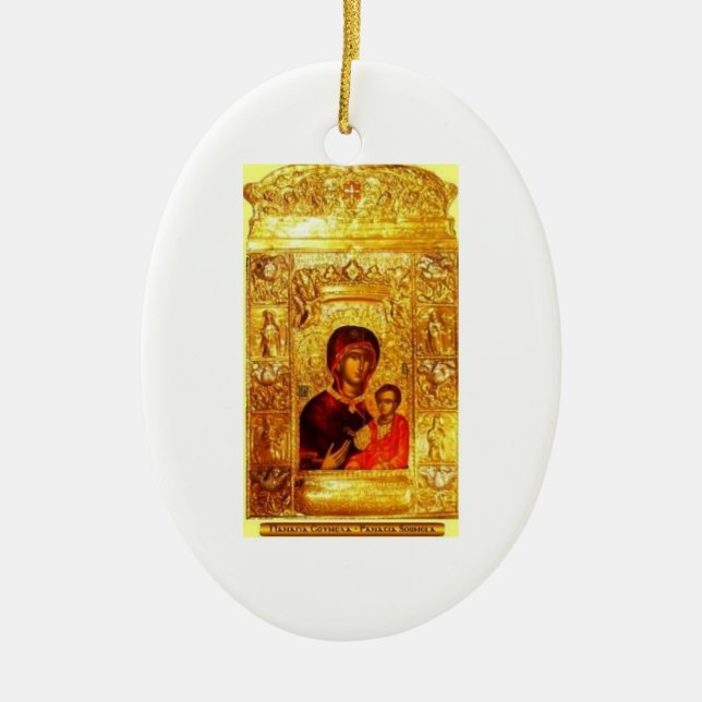Panagia Soumela Icon Ornament (Front)