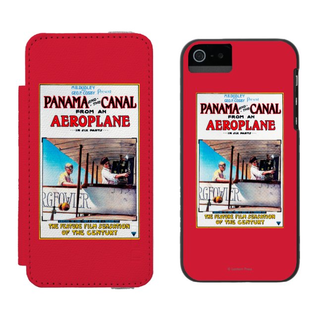 Panama and the Canal Aeroplane Movie Promo Poste Incipio iPhone Wallet Case (Side by Side)