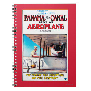 Panama and the Canal Aeroplane Movie Promo Poste Spiral Notebook