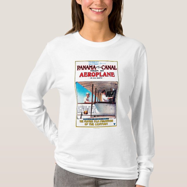 Panama and the Canal Aeroplane Movie Promo Poste T-Shirt (Front)