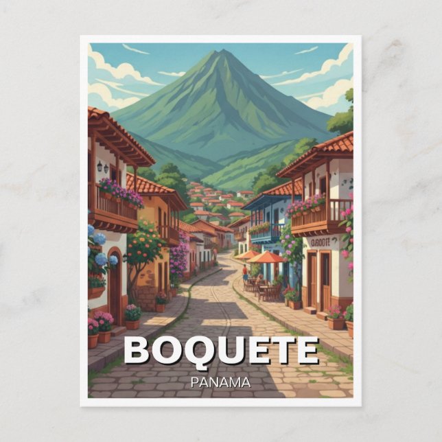 Panama Boquete Travel  Postcard (Front)