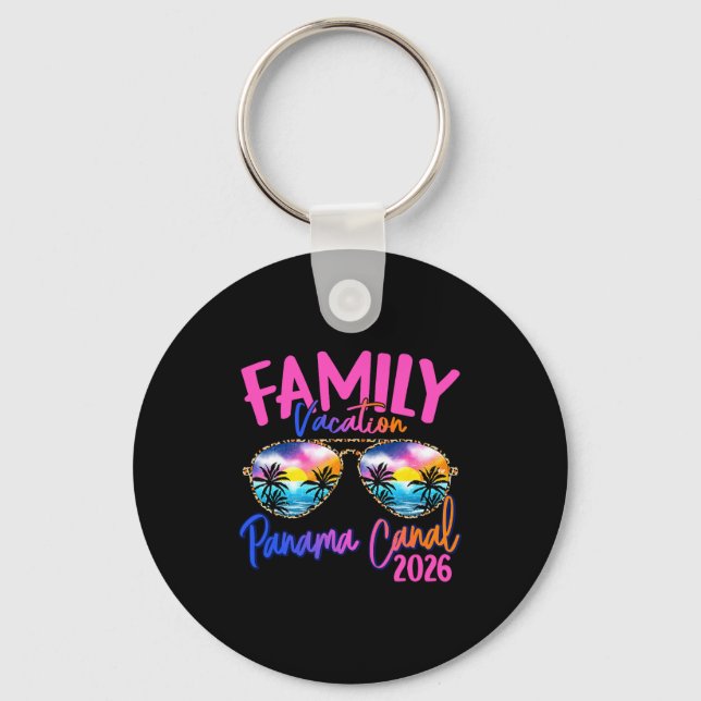 Panama C Vacation 2026 Souvenir Matching Family Gr Key Ring (Front)