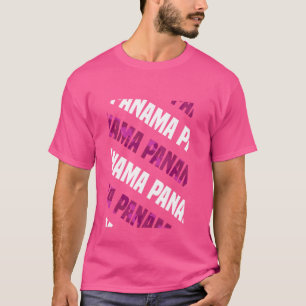 Panama Camo Pattern Pink Camouflage T-Shirt