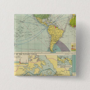 Panama Canal 15 Cm Square Badge