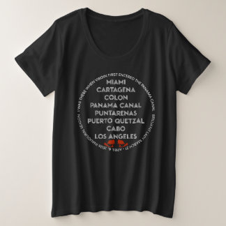 Panama Canal Dark Plus Size T-Shirt