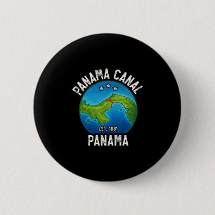Panama Canal Est.1881 6 Cm Round Badge
