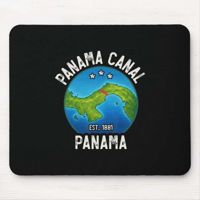 Panama Canal Est.1881  Mouse Pad (Front)